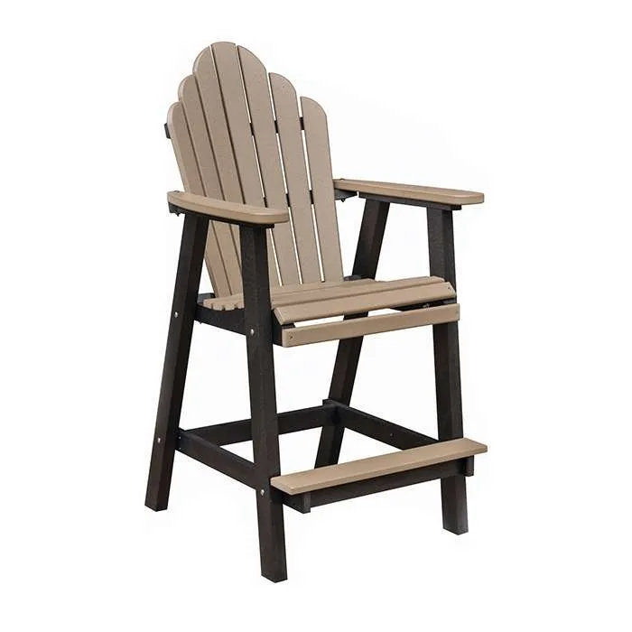 Cozi Back Recycled Poly Outdoor Bar Chair
