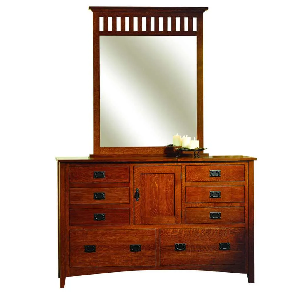 Mission-Antique-Dresser-with-mirror