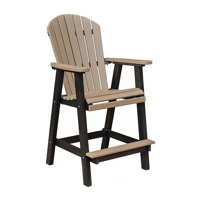 Comfo Back Outdoor Poly Bar Chair