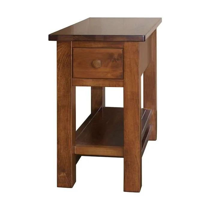 Cabin Creek Chair Table with One Drawer