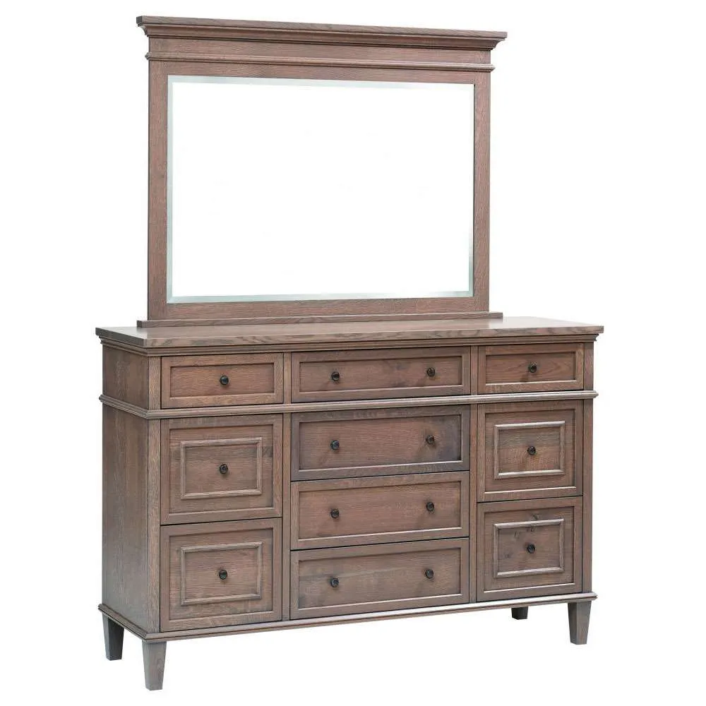 Rockport-10-Drawer-Dresser-2103-with-Mirror-2120