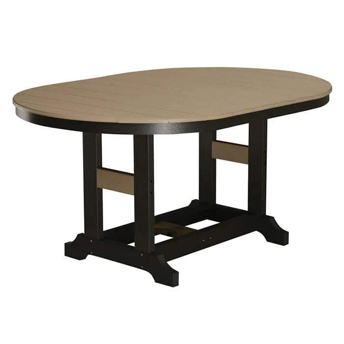 44" Classic Oblong Outdoor Recycled Poly Table