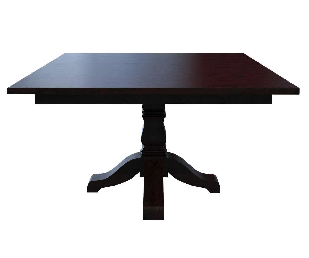 Tulip Square Single Pedestal Dining Table