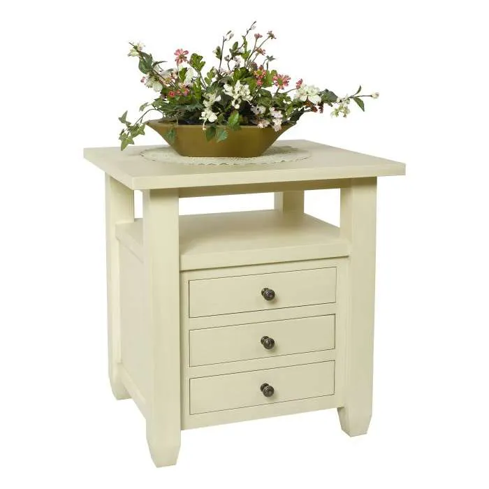 PLW White Nightstand