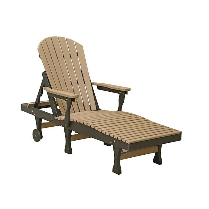 Comfo Back Outdoor Poly Chaise Lounge