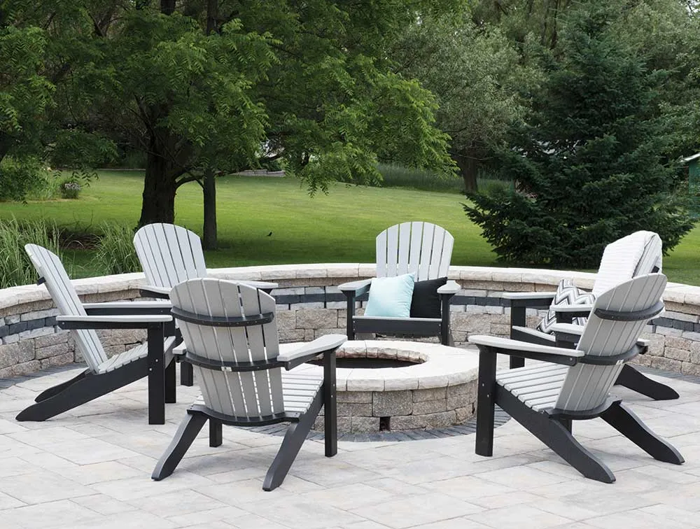 Comfo-Back-Adirondack-Chair---Light-Gray-on-Black