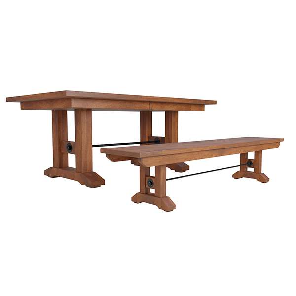 Taylor Dining Table Double with Bench