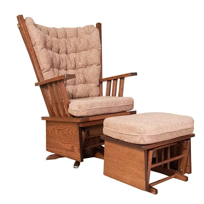Mission High-Back Swivel Glider with 296 Glider Ottoman