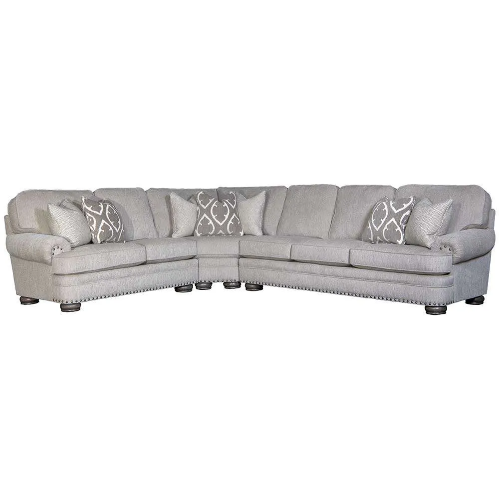 3620 Fabric Sectional Sofa- Ash