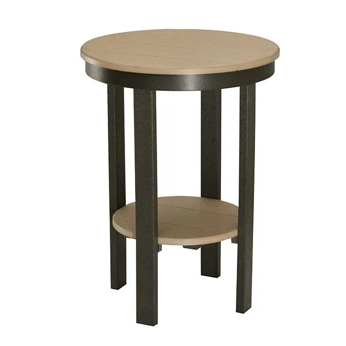 Round Outdoor End Table - Bar Height